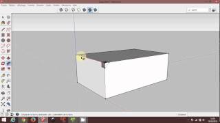 Créer un chanfrein sur SketchUp Make 2015 [upl. by Keemahs]