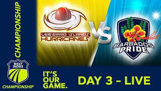 🔴 LIVE Leeward Islands v Barbados  Day 3  West Indies Championship 2024  Friday 12th April [upl. by Naitsirc]