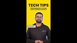 Tech Tips ft Pawara  Performance tips for React Native Flatlists [upl. by Munt823]