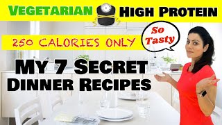 7 Best Dinner Recipes For Weight Loss  My 7 Light Vegetarian Dinner Recipes For Weight loss [upl. by Infield]