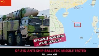 CHINA INTIMIDATES WITH DF21D ANTISHIP BALLISTIC MISSILE TEST [upl. by Ardene]