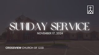 Crossview Church of God  Dallas  Sunday service 11172024 [upl. by Vaclav]