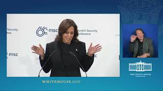 Vice President Harris Delivers Remarks at the Munich Security Conference [upl. by Hashimoto]