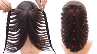 fashionable hairstyle for ladies  hairstyle for long hair girls  unique hairstyle [upl. by Stodder]