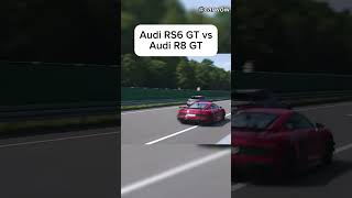 Audi RS6 GT vs Audi R8 GT  automobile [upl. by Cherida]