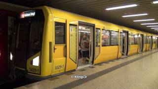 UBahn Berlin HZug Abfahrt Berliner Straße U9 [upl. by Nnaeerb]