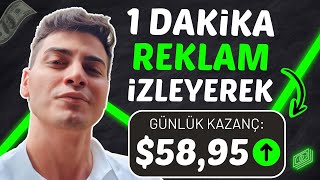 YENİ SİTE 1 DAKİKALIK REKLAM İZLEYEREK 5 PARA KAZAN 💰 İnternetten Para Kazanma Yolları 2024 [upl. by Schnur]