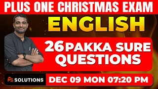 1 ENGLISH CHRISTMAS EXAM I 26 PAKKA SURE QUESTIONS  MS SOLUTIONS [upl. by Eva542]