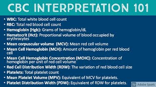 How to Interpret a CBC complete blood count Hematopathology amp Hematology with Dr Jeanette Ramos [upl. by Anekahs448]