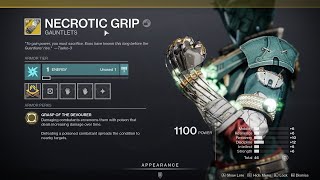 HOW TO GET NECROTIC GRIP  DESTINY 2 [upl. by Salamanca]