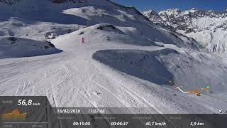 Pista Ventina Cervinia 2019 in 4K [upl. by Ahsilef142]