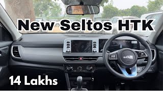 New Kia Seltos 2024💥Seltos HTK 15 Petrol₹14 LakhsDetailed ReviewInteriorFeatures [upl. by Prisilla]