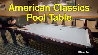 American Classics Pool Table at country club [upl. by Kcired384]