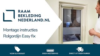 Monteren Rolgordijn Easy Fix ➤ Raambekleding Nederland [upl. by Krug]