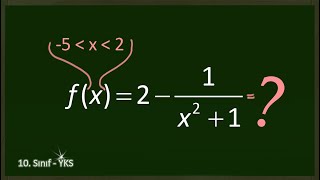 Fonksiyonun Görüntü Kümesini Bulmaya Yönelik Bir Soru [upl. by Waxman15]