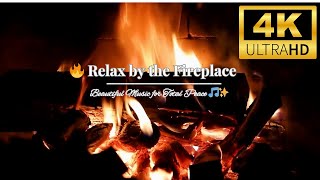 🔥 Cozy Fireplace 4K 3 HOURS Fireplace with Crackling Fire Sounds Fireplace Burning 4K [upl. by Kally]