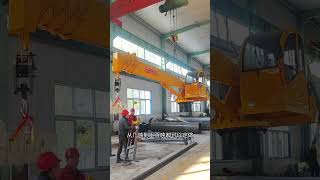 Ship crane dock crane fishing boat crane offshore photovoltaic floating crane Jining ship cr [upl. by Carilla237]