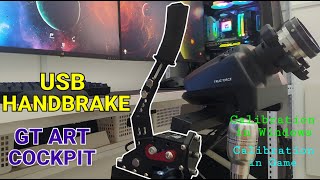 InstallPasang USB Handbrake to Cockpit Stand  Calibrate in PC Windows amp InGame BMBI Subtitle [upl. by Eelsew]