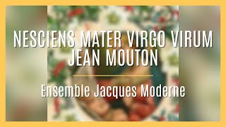 NESCIENS MATER VIRGO VIRUM  JEAN MOUTON  ENSEMBLE JACQUES MODERNE [upl. by Rosalyn]