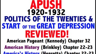 American Pageant Chapter 32 APUSH Review [upl. by Llevel239]