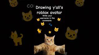 Drawing yalls roblox avatars😽 artist music [upl. by Leksehc]