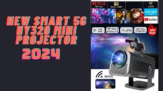 UNBOXING HY320 MINI 5G PORTABLE PROJECTOR 2024 [upl. by Dorice796]