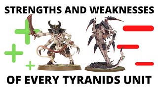 Strengths and Weaknesses for EVERY Tyranids Codex Unit [upl. by Auqinu874]