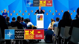 NATO Secretary Generals press conference at NATO Summit in Madrid 🇪🇸 29 JUN 2022 [upl. by Abbott]