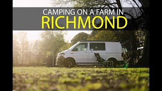 Hazel Brow Farm Campsite Tour  Richmond North Yorkshire  VW T6 Camper [upl. by Bodrogi214]