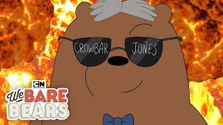 Crowbar Jones 🐻  We Bare Bears  Cartoon Network [upl. by Schriever]