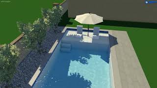 Story Place  Alhambra CA  Custom pool design and Baja shelf  sun shelf [upl. by Ert156]