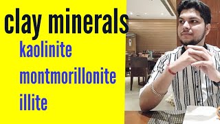 clay minerals  kaolinite  montmorillonite illite  soil mechanics civil engineering [upl. by Nibor]