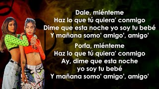 TINI Maria Becerra  Miénteme LetraLyrics [upl. by Jock]