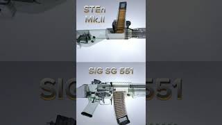 SIG SG 551 Assault Rifle STEn Mkll Submachine Gun [upl. by Mathia]