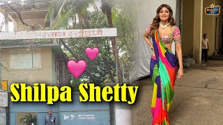 Shilpa Shetty Stuns in a Gorgeous Saree at Filmistan Studio [upl. by Queen]