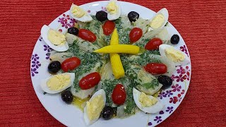 سلطة بسباس الشهيةsalade de fenouil simple et nutritive [upl. by Erdman104]