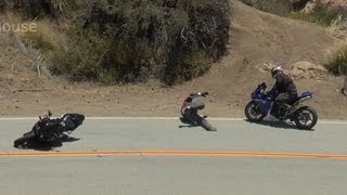 Motorcycle Crash  Mulholland Riders 5192013 [upl. by Yliram]