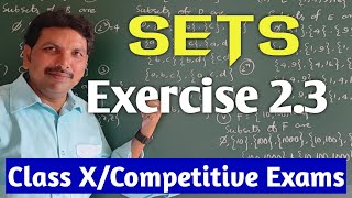 CLASS XSETSEXERCISE 23 [upl. by Weinstock295]