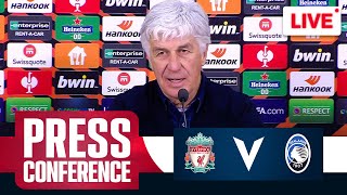 Gian Piero Gasperini PostMatch Press Conference LIVE  Liverpool 03 Atalanta  Europa League [upl. by Llerral]