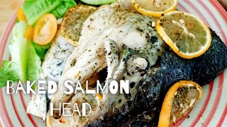 Baked Salmon Head Simple and delicious [upl. by Demahum]