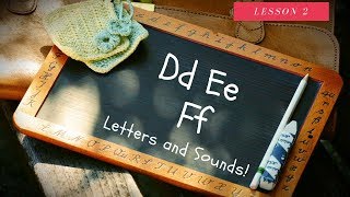 Phonics 1 CH2 Letters D E and F words and sounds English Lesson [upl. by Pilif]