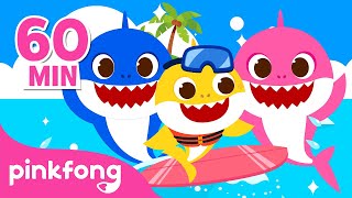 BEST Baby Shark in Summer Time  Baby Shark Compilation  Pinkfong Official [upl. by Kcid]