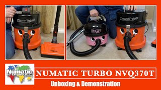 Numatic Turbo NVQ370T Vacuum Cleaner Unboxing amp Demonstration [upl. by Laup]