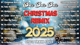 NONSTOP CHRISTMAS CHA CHA 🎄 DISCO TRAXX STYLE REMIX 2025 [upl. by Kenn40]