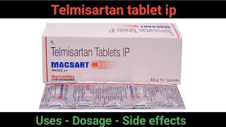 Macsart 40  telmisartan tablet ip [upl. by Ateekan703]