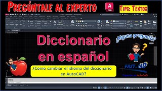 👌 Como cambiar el diccionario  AutoCAD  Ingles  Español  Ingles 🍎🍐 [upl. by Atiuqrehs]