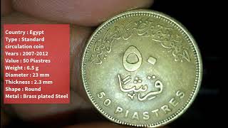 50 Qirsh  Piastres  Egypt [upl. by Soulier]