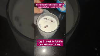 How to Condition Rudraksha 🕉️📿rudraksharudrakshamalarudrakshabeadsshivrudrarudrakshshiva [upl. by Beisel821]