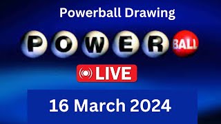 Powerball drawing live Results 16 March 2024  powerball drawing live today [upl. by Ennairek]