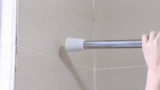 Shower Curtain Rod Installation  Tension [upl. by Anomar801]